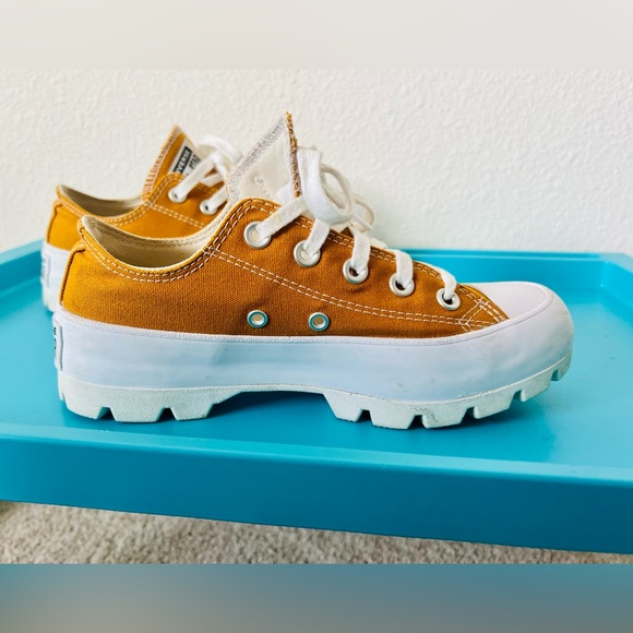 Converse Chuck Taylor All Star Platform Canvas, Yellow, Sz 5.5/22.5cm - Picture 4 of 8